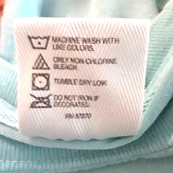 Womens Sz M Green Embroidered NOEL Comfort Colors Cotton Christmas Tee Shirt - Picture 5 of 7